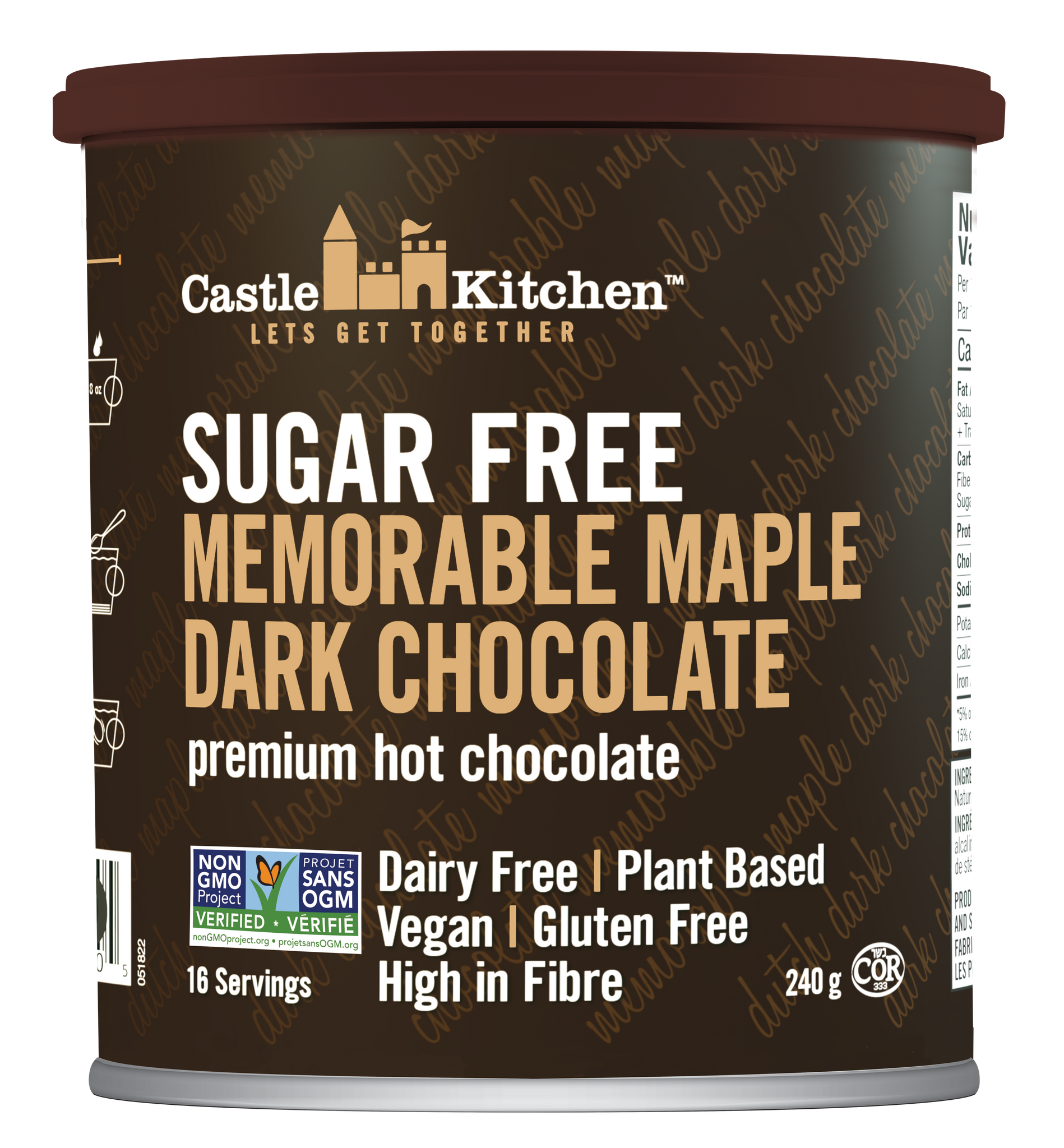 Sugar Free Memorable Maple Dark Chocolate Mix